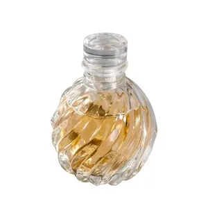 Fabbrica diretta 100ml 250ml bottiglia di vino di frutta in vetro vuota a forma di ananas con sughero