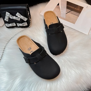 Zapatos de <span class=keywords><strong>Mujer</strong></span> Tipo Mule de Cuero Genuino, Diseño de <span class=keywords><strong>Plataforma</strong></span> Suave, Cómodos, Ligeros y Antideslizantes, Directo de Fábrica - Product Image 2