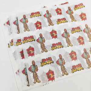 Papier d'emballage alimentaire coloré imprimé sur mesure, résistant à la graisse, recyclable, feuilles anti-graisse pour hamburgers et sandwichs - Product Image 1