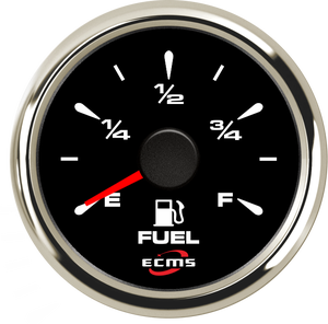 Nouveau <span class=keywords><strong>Jauge</strong></span> de niveau de <span class=keywords><strong>carburant</strong></span> blanc 52mm 0-190Ohm Marque ECMS IP67 Étanche 9-32V pour Bateaux - Product Image 5