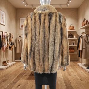 Luxury Private Label <b>Mens</b> Waterproof Reversible Faux Fur Coat 2026 Custom Branding Winter Mink Fur Overcoat Jacket - Product Image 3