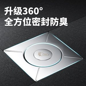 Sunnylife - Desagüe de Piso Rectangular de Acero Inoxidable de 84.5mm con Conexión Roscada y Anti-Corrosión - Product Image 4