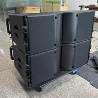 KA212A Çift 12 İnç Aktif Line Array Hoparlör 800W Neodimyum Güçlü PA Hoparlör, Turne Sahne Kiralama Açık Hava Etkinlikleri için
