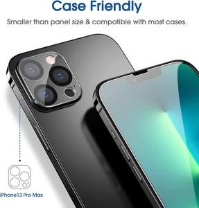 Protection d'écran en verre trempé transparente 2 en 1 personnalisée pour téléphone portable, protection d'objectif d'appareil photo pour iPhone 15 16 16E Pro Max Plus - Product Image 5