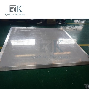 Wholesale <b>White</b>/Black Mirror Dance Floor Panels Plywood with Aluminum <b>Frame</b> Interlocking Wedding Event Dance Floor - Product Image 3