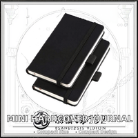 Taschennotizbuch A6 Leder Hardcover Thermobindung Mini Liniertes Journal mit Stifthalter Geschenk