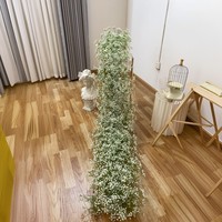 Décoration de mariage de haute qualité, arrangement de fleurs de gypsophile, rangée de fleurs, décoration de table