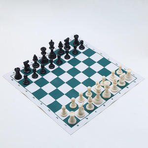 Pezzi degli Scacchi Internazionali in Plastica Non Magnetici Altezza 95mm Senza Scacchiera Vendita all'Ingrosso - Product Image 5