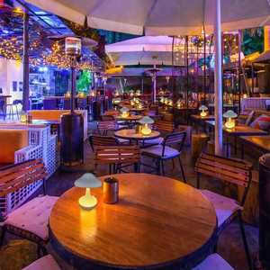 Lampe de bureau moderne couleur RGB16, luxueuse lampe de bureau décorative style champignon rouleau, <span class=keywords><strong>veilleuse</strong></span> portable - Product Image 2