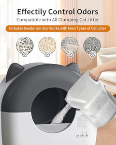 صندوق فضلات القطط ذاتي التنظيف بأقل سعر من المصنع لعام 2025، سعة 76 لتر، صندوق فضلات أوتوماتيكي للقطط مع تحكم عبر التطبيق لعدة قطط - Product Image 4