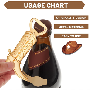 Ouvre-bouteille en forme de botte de cowboy western en alliage de zinc, outil de bar fantaisie avec finition rustique pour décoration de bar, de cave ou de maison, cadeau idéal - Product Image 3
