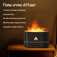 Hxtc88 Chambre Air Cool Mist Humidificateur 7 Flamme Couleurs Petit Petit Portable Parfum À Ultrasons Huile Essentielle Bureau Aroma Diffuseur