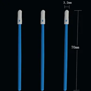 70Mm Mini Hoofd Schuim Tip Cleanroom Foam Swab Voor Slots Schoonmaken