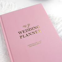 Großhandel Hard Shell Blue, Hardcover Pink Hochzeit Notebook,Hard Case Hochzeit Gäste bücher