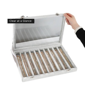 Wholesale Custom 10 Velvet Necklace Organizer Storage Box <b>Large</b> Capacity Jewelry Display Box - Product Image 6