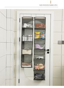 Wholesale 4 6-Layer Clothing Wall Storage Hanging Bag Transparent Non-woven Storage <b>Boxes</b> - Product Image 3