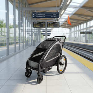 Remolque de Ruedas de Liberación Rápida KS-200 para Aventuras al Aire Libre, para Bicicleta, Cochecito y Jogger - Product Image 1