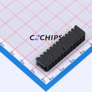 W300121KC-24PB2123 Wire-to-Board Pin Header Through hole Component THT,P=3mm Connector 2x12P 3mm Through Hole Micro-Fit MX 3.0 - Product Image 1