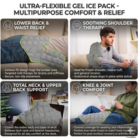 Compresse réutilisable pour le cou et les épaules, pack de gel personnalisé, coussin chauffant micro-ondable pour soulagement de la douleur, thérapie par enveloppement, OEM