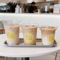 Gobelets en plastique PET de 16 oz avec couvercles, gobelets jetables ou réutilisables sans BPA, conception anti-fuite pour café glacé et smoothie