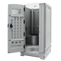 TOPPLA H01 Toilettes Mobiles Portables Modernes en PEHD, Conception Écologique, Construction Durable, Murs à Double Couche, Installation Facile