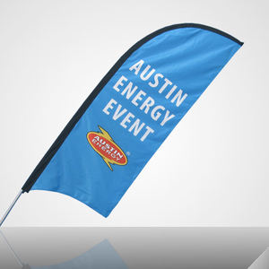 Hot Sale Advertising Outdoor Custom Flying Banners Bali Bow Sail Swooper Teardrop Feather Flag Banners Beach Flags for Sale