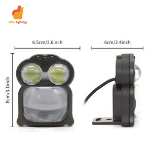 Nuevo modelo de foco de motocicleta personalizado con ojos de diablo dinámicos, faro delantero con forma de pingüino 3570 CSP, faros delanteros externos de 12V - Product Image 3