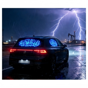 Adesivo per Auto Islam EL ad Alta Luminosità Versetto del Corano personalizzato, Dua o simbolo islamico. per i conducenti musulmani. Luminosità per Diffondere la Fede - Product Image 1