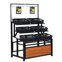 Beste Kwaliteit Groenten En Fruit Display Rack Fruit Groente Gondel Rekken