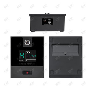 uwh-D4 Rack Mount 4 Way UHF <b>Wireless</b> Mic Receiver, Multi-Type Transmitter Handheld/Lapel/<b>Headset</b>/Desktop Conference <b>Microphone</b> - Product Image 4