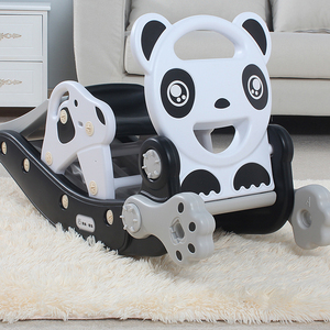 Cadeaux d'anniversaire pour enfants jouer toboggan intérieur Mecedoras Para Nios A 2-in1 <span class=keywords><strong>cheval</strong></span> <span class=keywords><strong>à</strong></span> <span class=keywords><strong>bascule</strong></span> et monter sur des toboggans d'intérieur pour enfants - Product Image 1