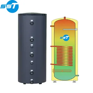ISO BSCI CE Official Certification SUS304/316L/444 Duplex Double Source Heat Pump Hot Water Heater Tank