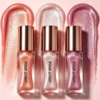 Brillo Labial Personalizado con Tu Logotipo, Brillo Labial Líquido Brillante y Voluminizador de Larga Duración, Vegano, Cruelty Free, Aceite Labial para Maquillaje