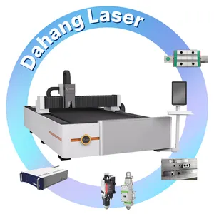 Mesin pemotong laser serat otomatis, mesin pemotong logam baja tahan karat aluminium baja karbon