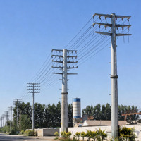 Torre de Transmisión de Energía Eléctrica Multicircuito de 110kV, 220kV, 330kV con Conexión de Brida para Uso Residencial e Industrial
