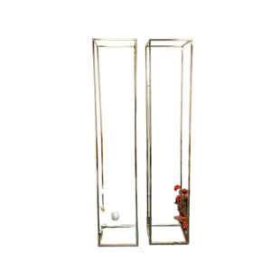 Supports à fleurs en métal doré en gros pour la décoration de mariage - Product Image 1