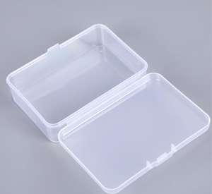 Mini kare şeffaf plastik kutu küçük saklama kabı mühür küçük kiti kavanoz pp takı mağaza - Product Image 4