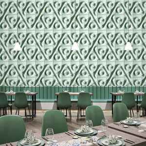 Revestimiento de pared de hormigón UHPC, ladrillos 3D impermeables para centros comerciales, patios, parques, paredes interiores y exteriores, tubo de 180*400*16 mm - Product Image 6