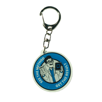 Porte-clés NFC NTAG213 personnalisable en acrylique tout-en-un pour l'identification d'accès d'entreprise, la gestion des présences et la gestion des installations