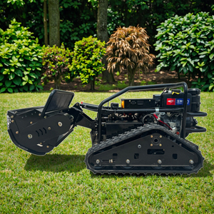Efficient New Diesel Crawler Control Tractor Automatic Remote Control Mower Straw Return Function Rotary <strong>Plow</strong> for Orchard Lawn - Product Image 3