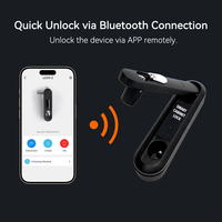 Cerradura Inteligente Compacta para Gabinetes Eléctricos, de Aleación de Aluminio, Impermeable, con Control Remoto por Aplicación Bluetooth