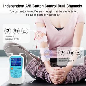TENS Unit Mesin Stimulator Otot <span class=keywords><strong>EMS</strong></span>, Pemijat Pelangsing Akupunktur Tubuh, Terapi <span class=keywords><strong>Digital</strong></span> untuk Perawatan Kesehatan Leher Punggung - Product Image 2