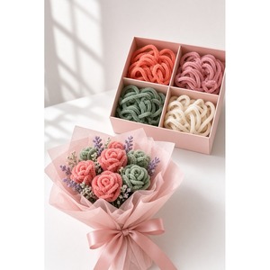 Kit de Flores de Chenilla Pastel de Alta Calidad, Limpiapipas para Manualidades, Suministros para Ramos Hechos a Mano con Alambre de Hierro, 400 Piezas, Manualidades Educativas - Product Image 2