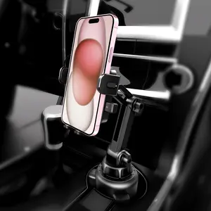 Venta caliente soporte porta celular aut omovil CellPhone Car Phone Holder 360 Rotación Soportes para teléfonos móviles para Car Cup Phone Mount