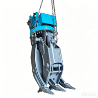 Grappin hydraulique pivotant SLN éprouvé sur le terrain pour excavatrice, accessoire forestier motorisé pour la manutention de grumes en chantier forestier et le travail quotidien
