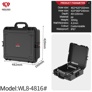 <span class=keywords><strong>Valise</strong></span> multifonctionnelle étanche OEM/ODM en plastique rigide avec intérieur en mousse antichoc, équipement en plastique, outil de transport, étui à armes à feu - Product Image 2