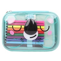 Trousse à crayons transparente 3D 2D en EVA grande capacité pour enfants garçons filles, mignonne, avec fermeture éclair, vente en gros pour cadeaux scolaires