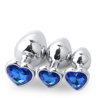 Jouets sexuels en métal, plug anal OEM ODM, jouets sexuels anaux en acier inoxydable, plug anal en forme de cœur pour le vagin, M