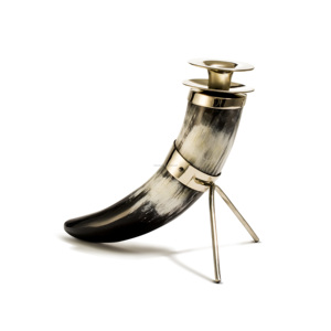 Bougeoir unique avec corne naturelle poli à la main avec table décorative pour la maison porte-bougie de décoration à vendre - Product Image 3