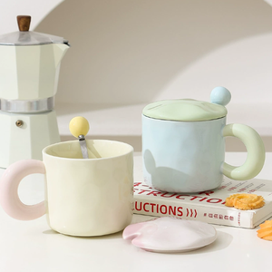 Taza de Viaje Personalizada de Porcelana Coreana, Color Caramelo Fresco, Apta para Alimentos, Reutilizable, Apta para Lavavajillas y Microondas, para Hombre y Mujer - Product Image 2